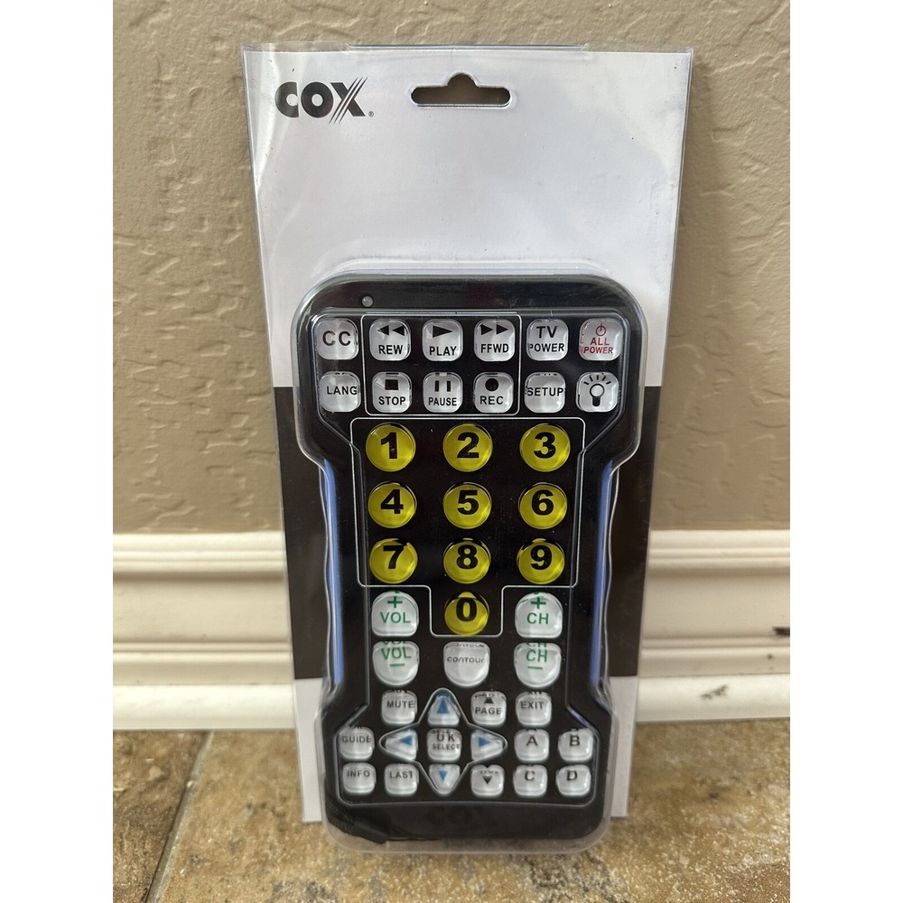 NEW Genuine COX Large Button Remote Control Oversized Set-Top Boxes